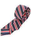 Striped Classic Silk Tie Navy Red - THOM BROWNE - BALAAN 2