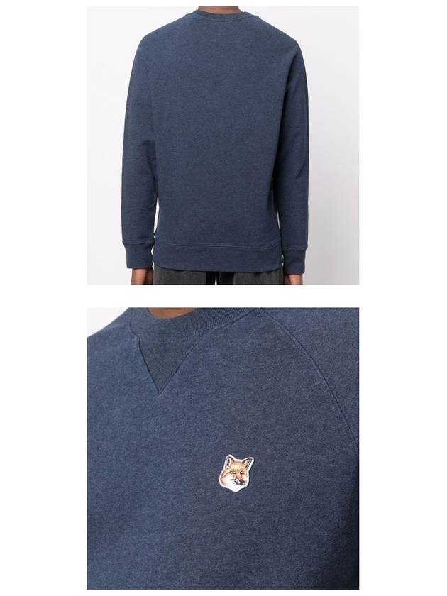 Fox Head Patch Classic Sweatshirt Navy Melange - MAISON KITSUNE - BALAAN 6