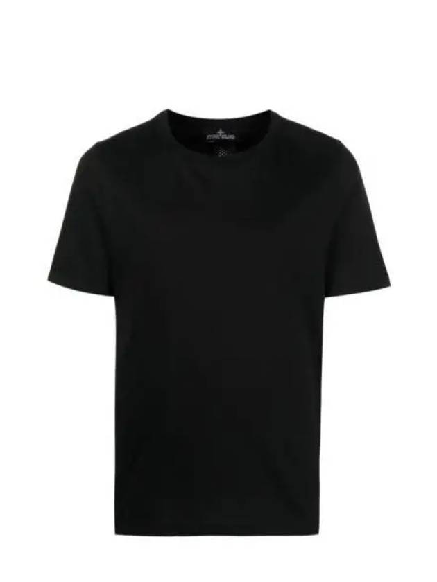 Shadow Back Graphic Print Short Sleeve T-Shirt Black - STONE ISLAND - BALAAN 2