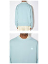 Face Patch Sweatshirt Ice Blue - ACNE STUDIOS - BALAAN 6