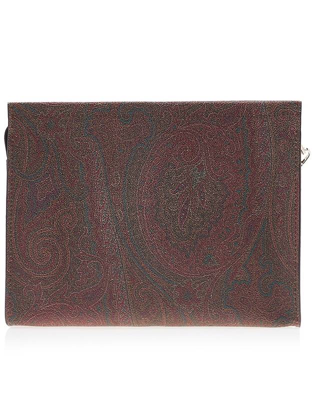 Paisley Print Clutch Bag Brown - ETRO - BALAAN.