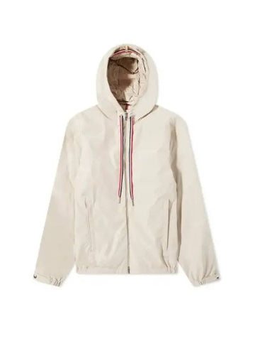 CEROU Vertical Logo Patch Hooded Jumper Beige Men's Jacket 1A00067 54A91 20L - MONCLER - BALAAN 1