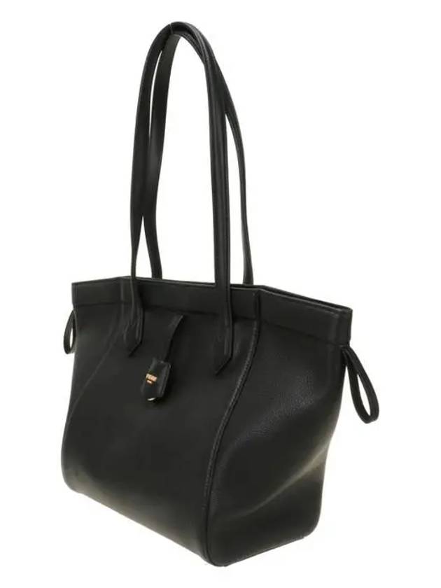 Origami Medium Leather Tote Bag Black - FENDI - BALAAN 3