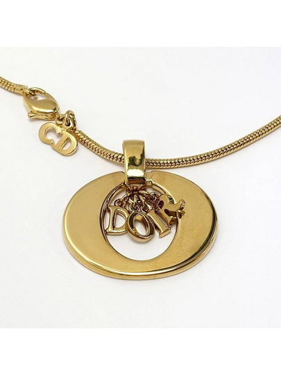 Gold initial necklace pendant 4VDIA21945 - DIOR - BALAAN 2