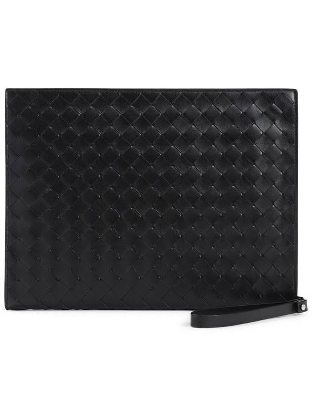 Medium Intrecciato Document Case Black - BOTTEGA VENETA - BALAAN 2