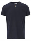 Embroided ORB Peru Short Sleeve T-Shirt Navy - VIVIENNE WESTWOOD - BALAAN 2