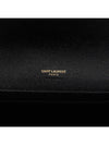 Grain De Poudre Cassandre Clutch Bag Black - SAINT LAURENT - BALAAN 9