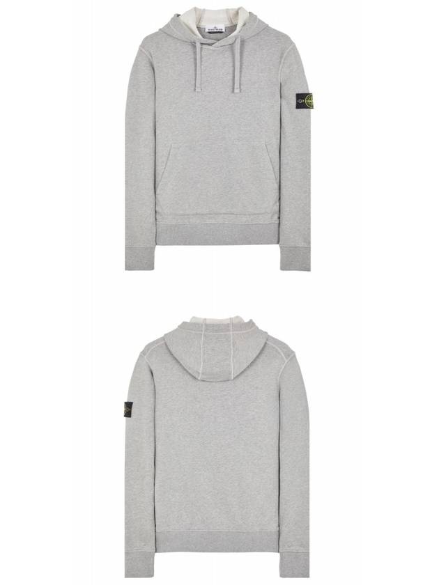 Signature Logo Patch Hoodie Grey - STONE ISLAND - BALAAN 5