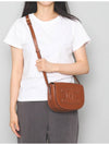 Folco Cuir Triomphe Calfskin Cross Bag Tan - CELINE - BALAAN 8