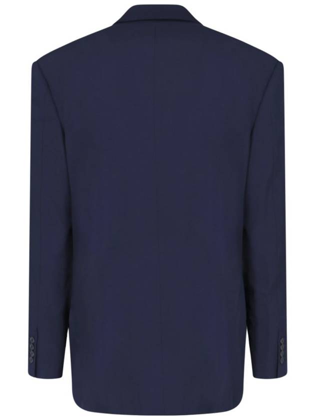 Regular Tailored Jacket Navy - BALENCIAGA - BALAAN 4