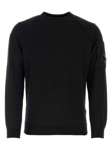 Sea Island Lens Knit Top Black - CP COMPANY - BALAAN 1