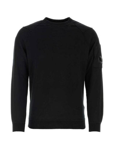 Sea Island Lens Knit Top Black - CP COMPANY - BALAAN 1