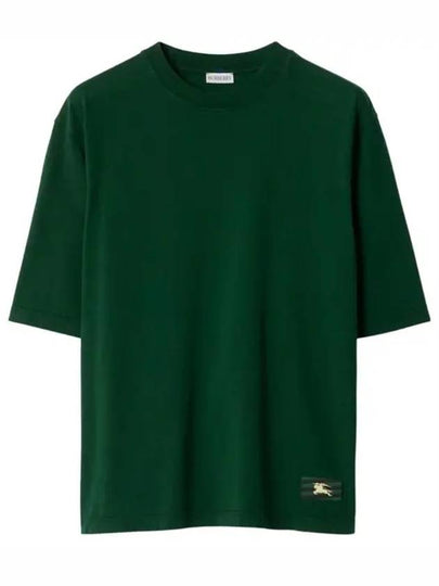 EKD Logo Patch Jersey Short Sleeve T-Shirt Green - BURBERRY - BALAAN 2