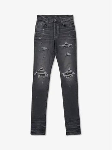 AMI Army RI Denim Pants Gray MDS19930 - AMIRI - BALAAN 1