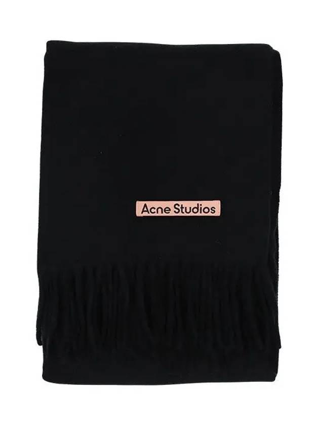 Wool Fringe Scarf Black - ACNE STUDIOS - BALAAN 2