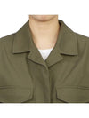 Cotton Army Jacket Khaki - TOTEME - BALAAN 7