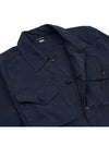 Logo Patch Cotton Long Sleeve Shirt Navy - CP COMPANY - BALAAN 11