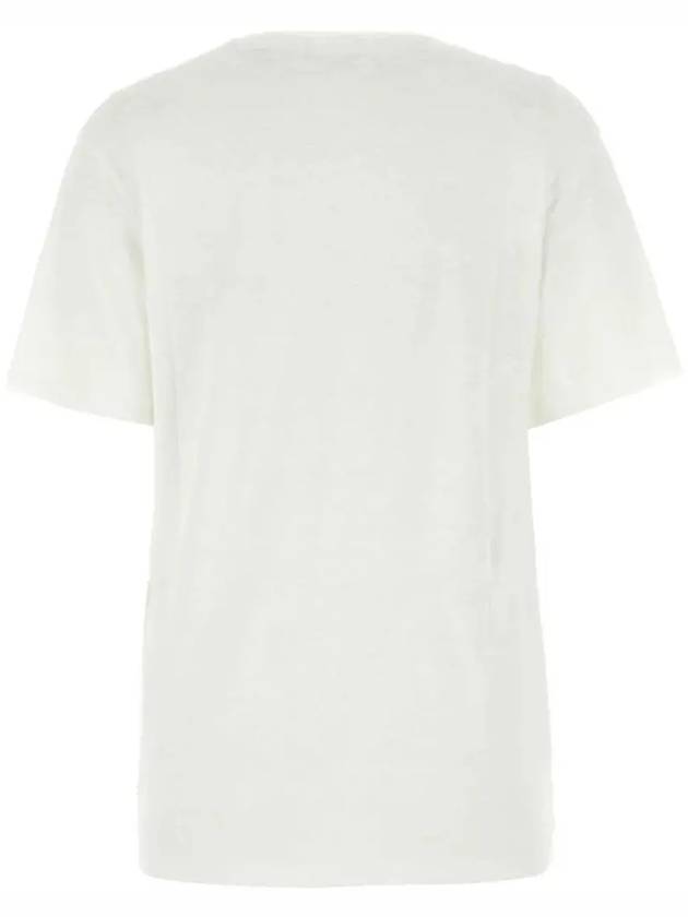 23SS Jewel ZEWEL Linen Tshirt TS0001FA A1N10E BUWE - ISABEL MARANT - BALAAN 3