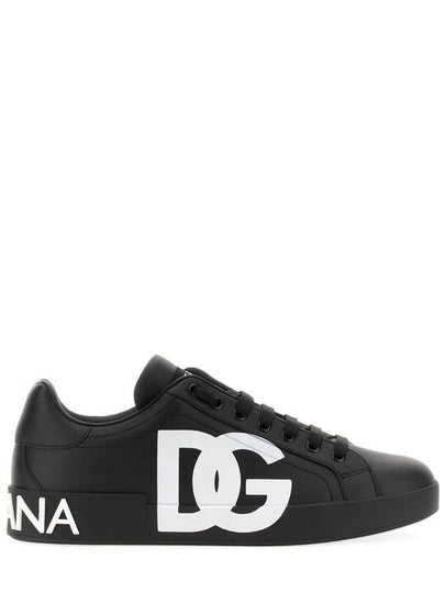 Saint Tropez Calfskin Sneakers Black - DOLCE&GABBANA - BALAAN 2