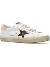 Superstar Brown Tab Classic Leather Low Top Sneakers White - GOLDEN GOOSE - BALAAN 4