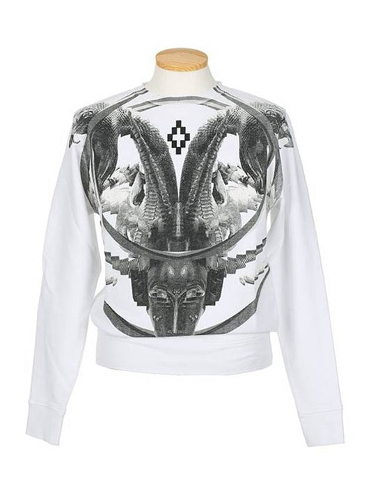 Marceloblon 8026 0100 AURORA CREW White Sweatshirt - MARCELO BURLON - BALAAN 1