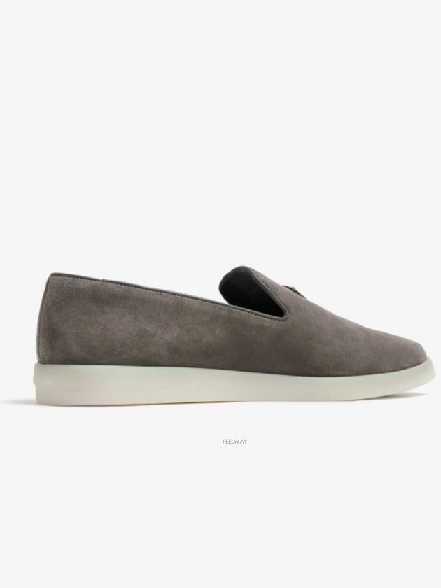 Suede Loafers Grey - PRADA - BALAAN 5