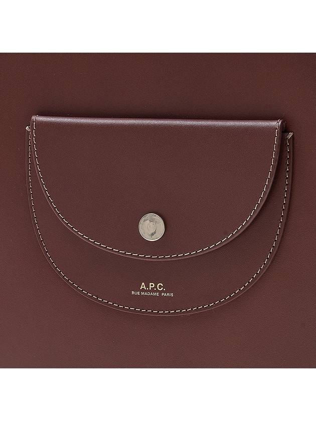 Semi Circle Pocket Bag Chestnut Brown - A.P.C. - BALAAN 8