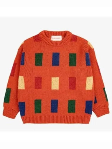 Kids Color Game All over Jacquard Sweatshirt B224AC118 - BOBO CHOSES - BALAAN 1