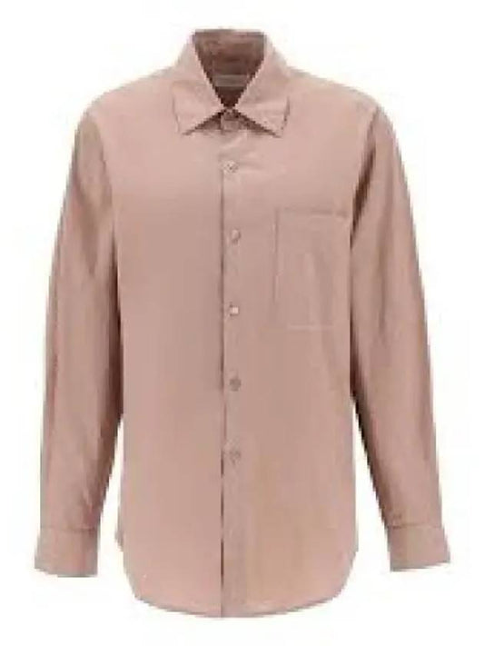 Garment Dyed Cotton Long Sleeve Shirt Brown - LEMAIRE - BALAAN 2
