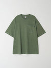 Overfit color stitch t-shirt khaki - BOOVOOM - BALAAN 1