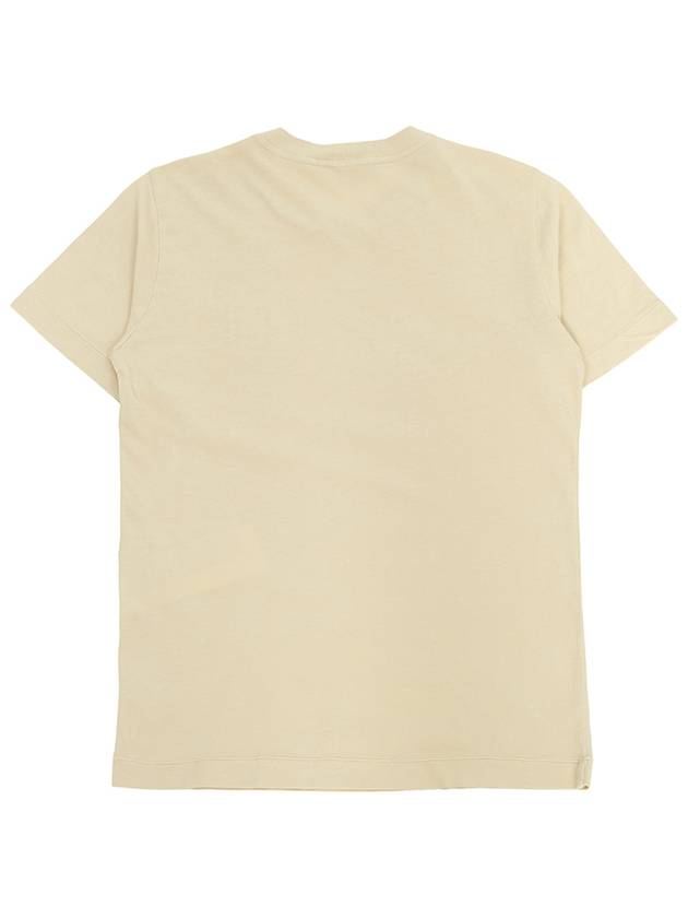 Adult Logo Short Sleeve Beige 801620147 V0091 14A - STONE ISLAND - BALAAN 3