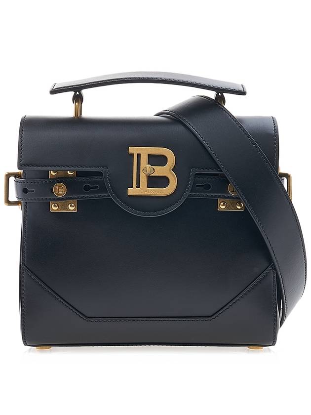 B-Buzz Logo Leather Cross Bag Black - BALMAIN - BALAAN 2