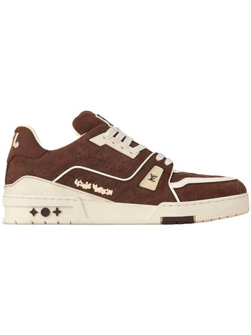 LV Trainer Low Top Sneakers Brown - LOUIS VUITTON - BALAAN 1