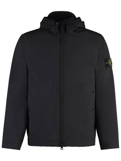 Compass Badge Hooded Jacket Black - STONE ISLAND - BALAAN 2