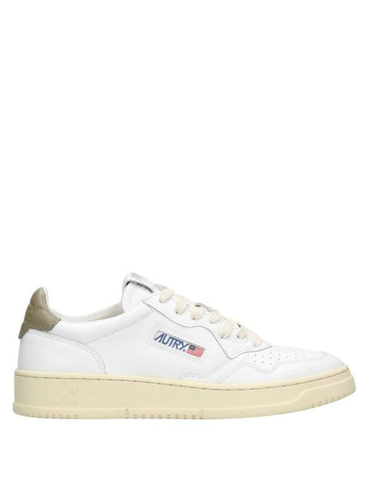 Men's Medalist Leather Low Top Sneakers White - AUTRY - BALAAN 1