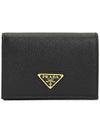 Saffiano Triangle 1MV021 QHH F0002 Women s Bicycle Wallet - PRADA - BALAAN 1