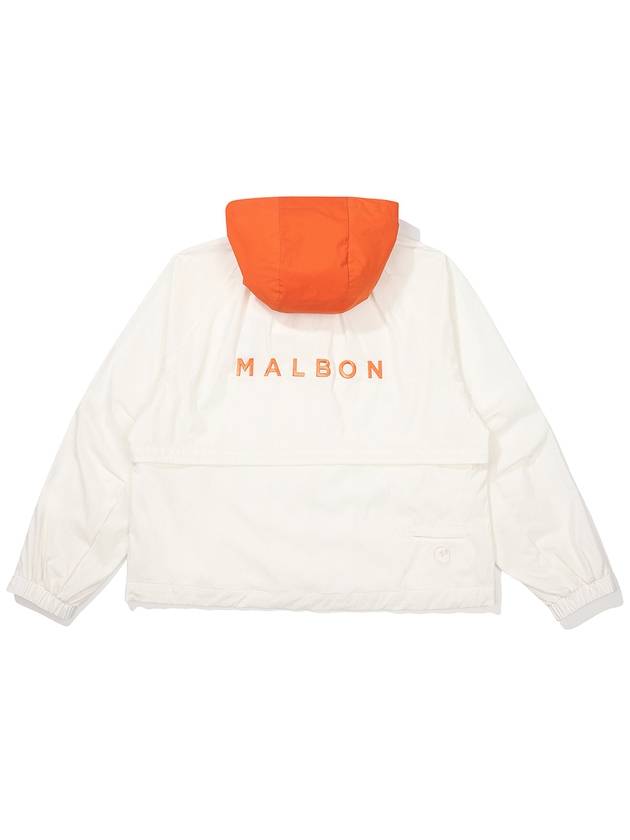 Bucket Detachable Hooded Jacket IVORY WOMAN - MALBON GOLF - BALAAN 2