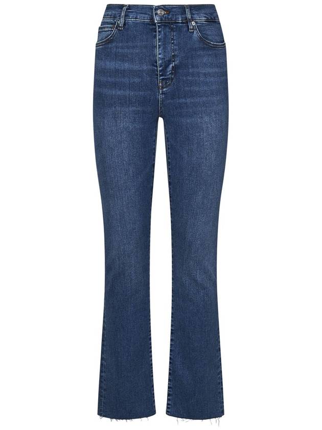 Frame Denim Le High Straight Long Raw Fray Jeans - FRAME - BALAAN 1