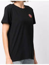 Annaxou Logo Patch Crew Neck Short Sleeve T-Shirt Black - ISABEL MARANT - BALAAN 5