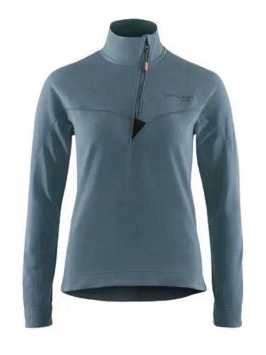 Women's Sigyn Half Zip Sweatshirt Thistle Blue - KLATTERMUSEN - BALAAN 1