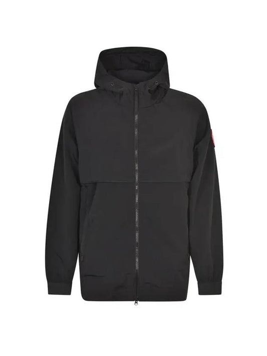 Faber Wind Hooded Jacket Black - CANADA GOOSE - BALAAN 1