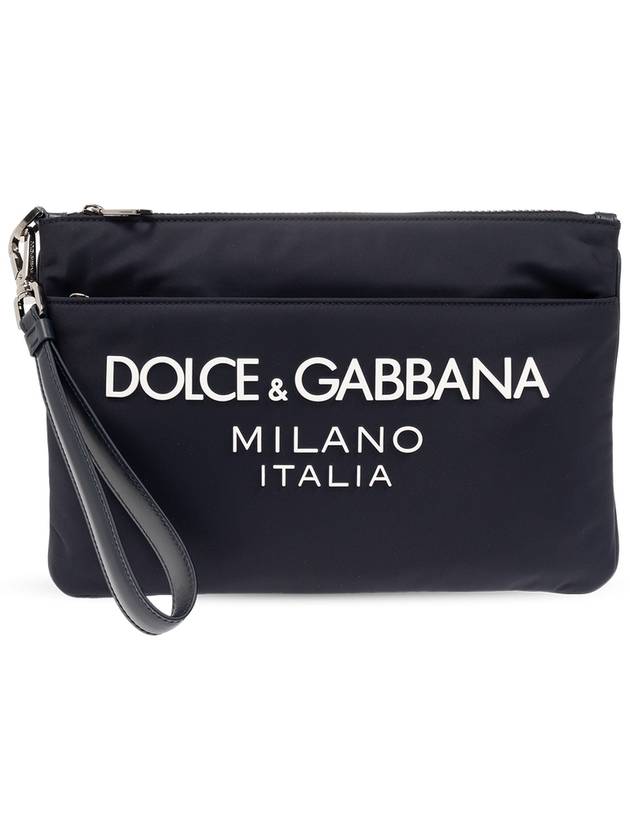 24 ss nylon pouch WITH rubber rise logo Dolce GABBANA BP3259 AG182 8C653 B0230987955 - DOLCE&GABBANA - BALAAN 2