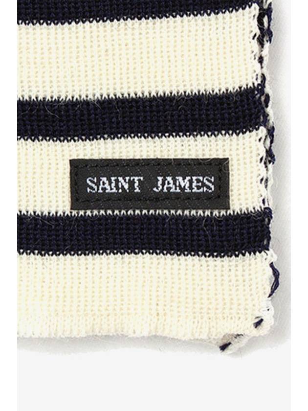 [Saint James] Scarf Raye (Ecru/Marine) - SAINT JAMES - BALAAN 5