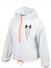 UA Woven Graphic Windbreaker White - UNDER ARMOUR - BALAAN 3