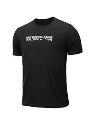 Essential Core 4 Short Sleeves T-Shirt Black - NIKE - BALAAN 1