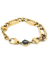 Snap Chain Stainless Steel Bracelet Gold - DIESEL - BALAAN 4