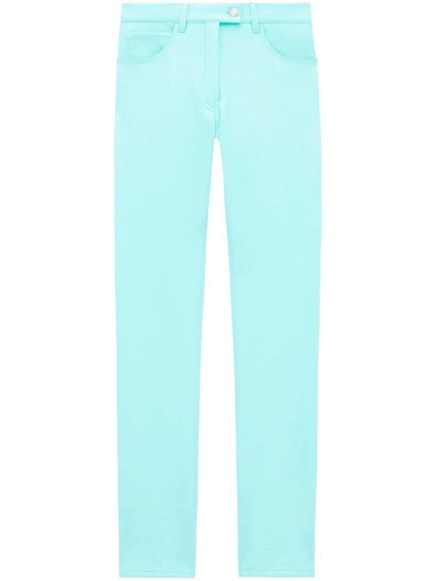 Cotton Blend Straight Pants Blue - COURREGES - BALAAN 2