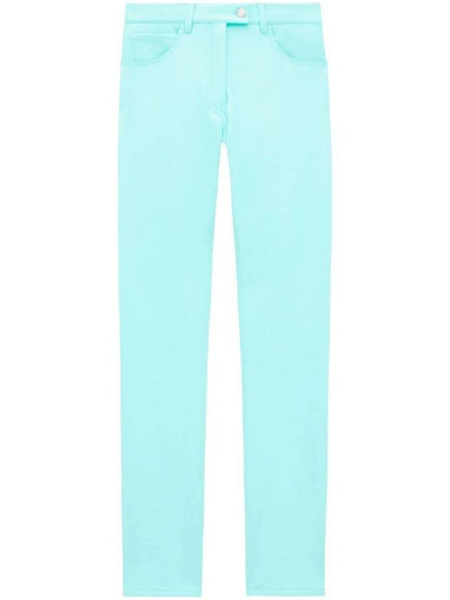 Cotton Blend Straight Pants Blue - COURREGES - BALAAN 2