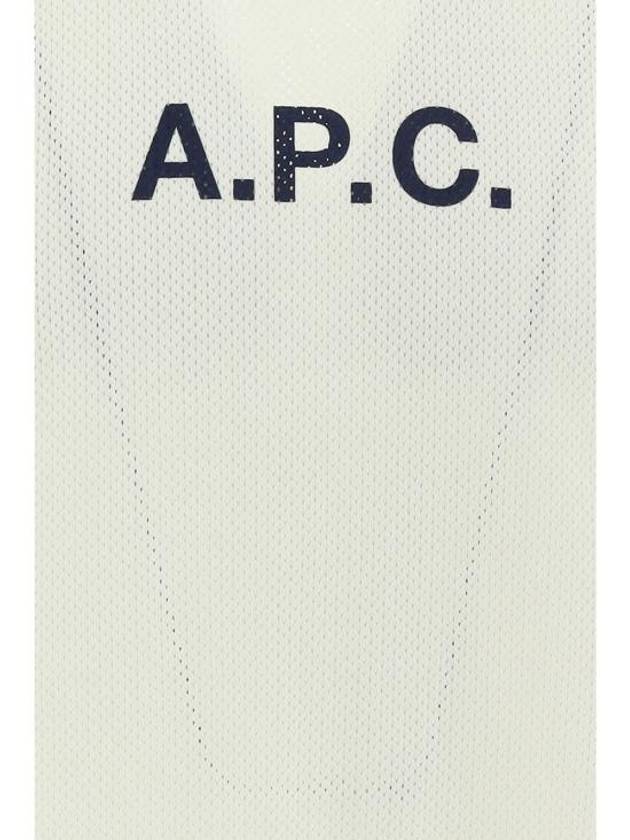 Moran Openwork Short Sleeve T-Shirt White - A.P.C. - BALAAN 4