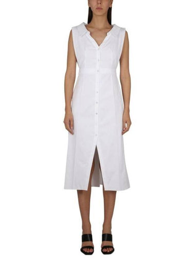 midi dress 745627 QAABC9000 WHITE - ALEXANDER MCQUEEN - BALAAN 1